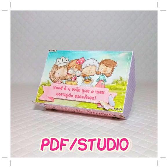 Arquivo de corte Caixa doces Dia das Mães *Studio/PDF