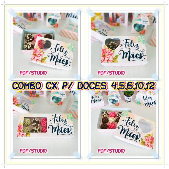 Arquivo de corte Caixa doces Dia das Mães *Studio/PDF*