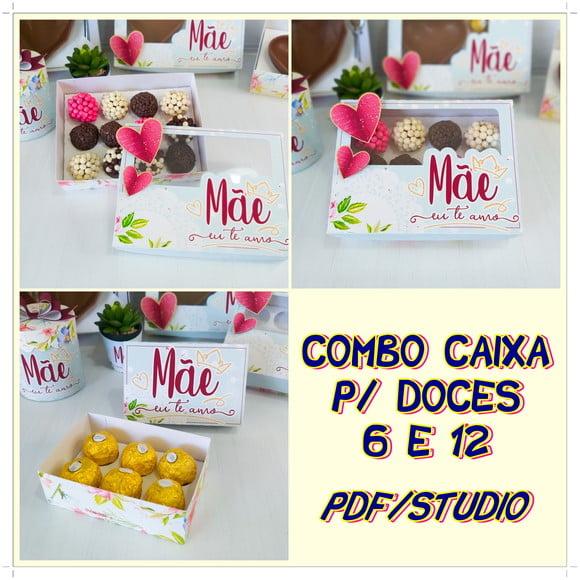Arquivo de corte Caixa doces Dia das Mães *Studio/PDF*