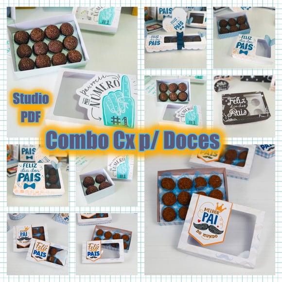 Arquivo de corte caixa doces Dia dos Pais *Studio/PDF*