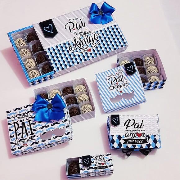 Arquivo de corte caixa doces Dia dos Pais *Studio/PDF*