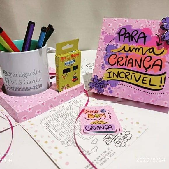 Arquivo de corte Caixa Explosão Dia Das Crianças