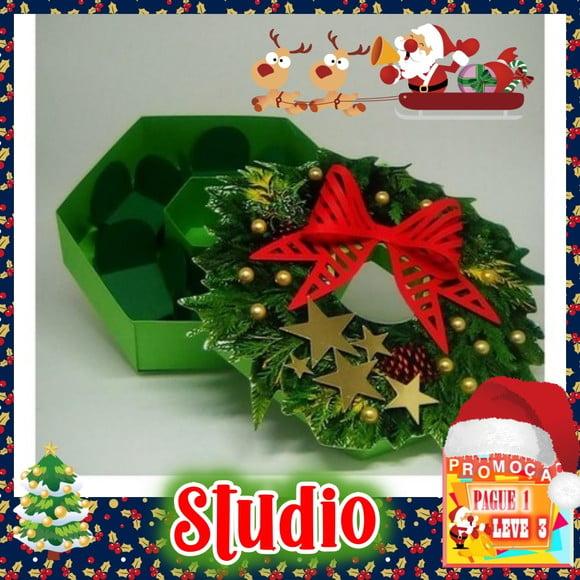 Arquivo de corte Caixa Guirlanda Natal *Studio*