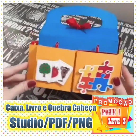 Arquivo de corte Caixa Kit diversão Dia das Crianças