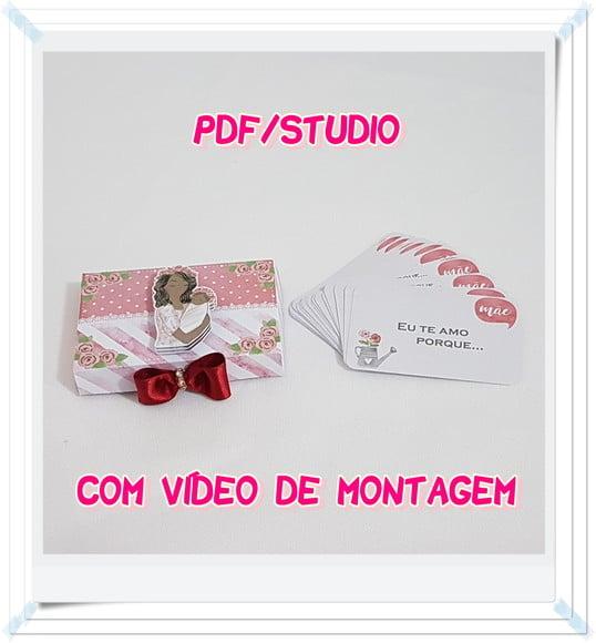 Arquivo de corte Caixa Mensagens - Dia das Mães Studio/PDF