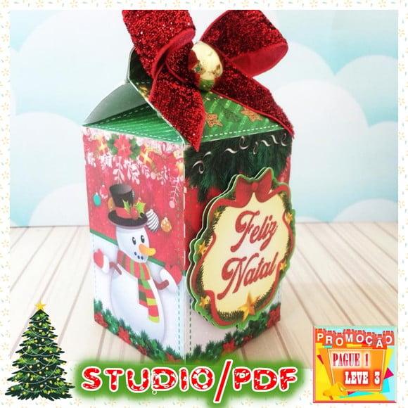Arquivo de corte caixa Milk Natal