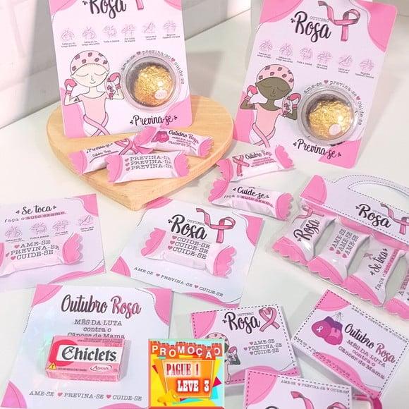 Arquivo de corte Caixa Outubro Rosa *Studio/PDF/PNG
