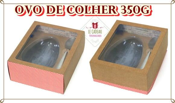 Arquivo de corte caixa Ovo de colher 350g SVG/PDF/DXF