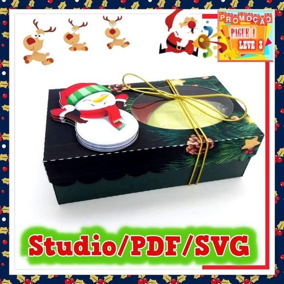 Arquivo de corte caixa para 2 sabonetes Natal