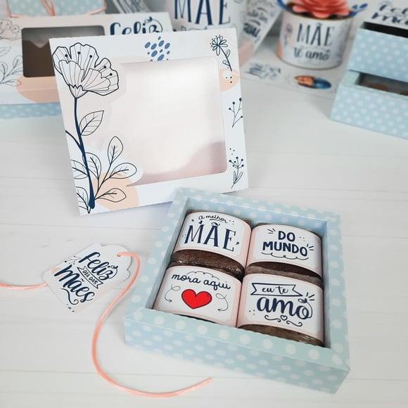 Arquivo de Corte Caixa para brownie - Dia das Mães
