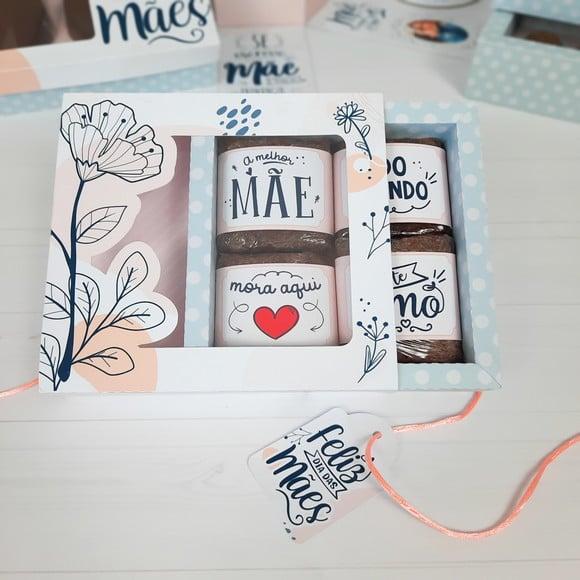 Arquivo de Corte Caixa para brownie - Dia das Mães