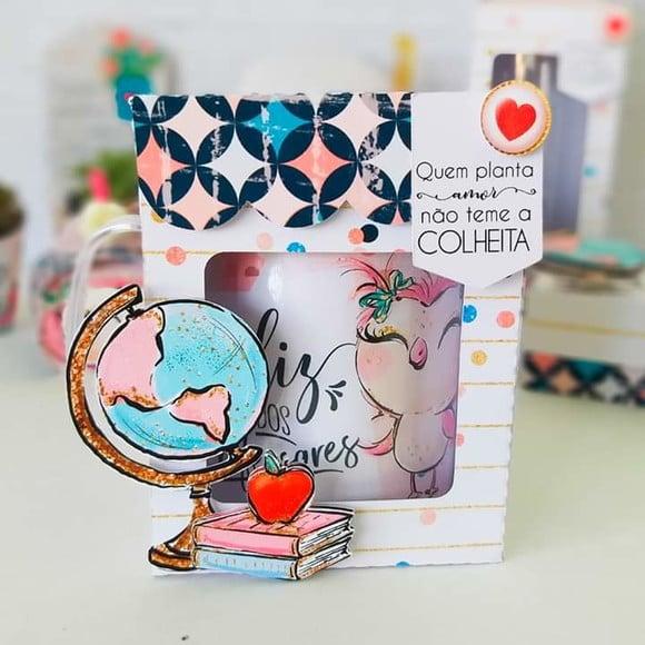 Arquivo de corte Caixa para Caneca Dia dos Professores