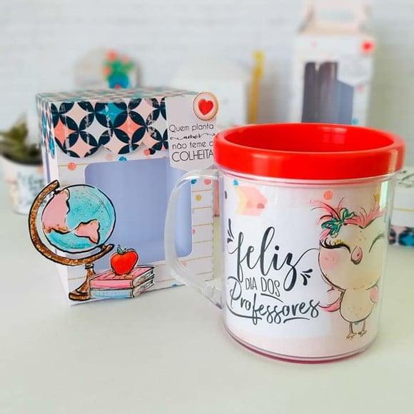 Arquivo de corte Caixa para Caneca Dia dos Professores