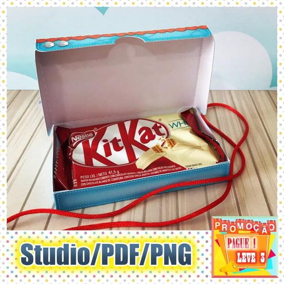 Arquivo de corte Caixa porta kit kat Dia das Crianças