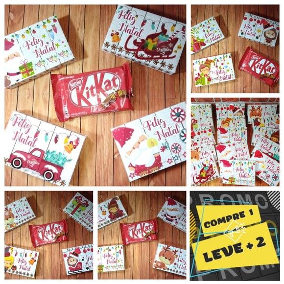 Arquivo de Corte Caixa Porta Kitkat Natal *studio (15 Artes)
