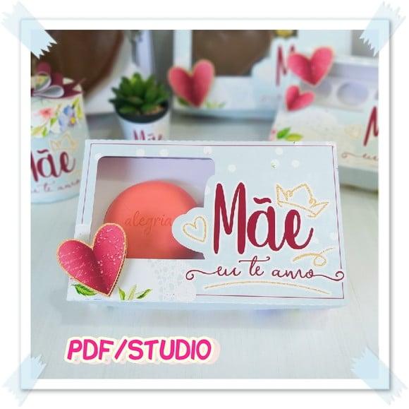 Arquivo de corte Caixa Sabonete Dia das Mães Studio/PDF
