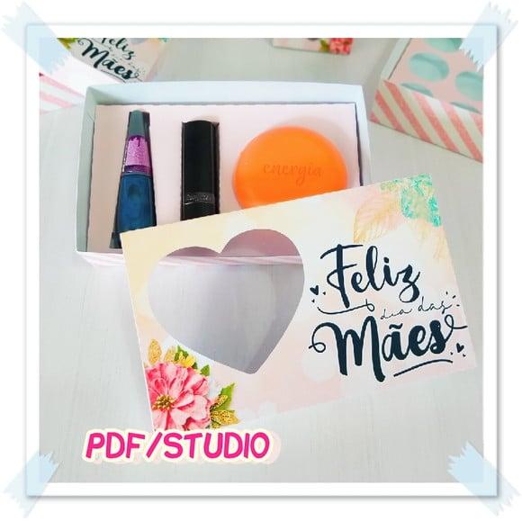 Arquivo de corte Caixa Sabonete Dia das Mães Studio/PDF