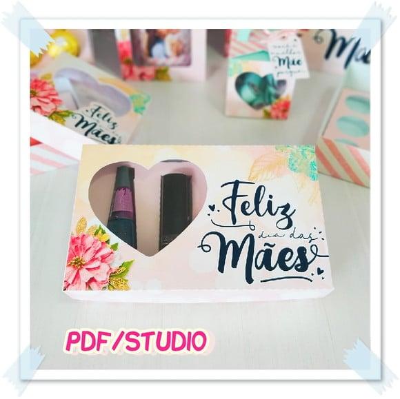 Arquivo de corte Caixa Sabonete Dia das Mães Studio/PDF