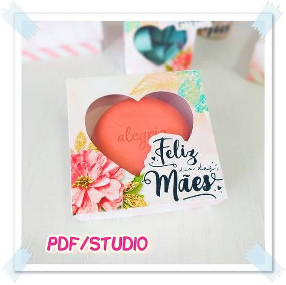 Arquivo de corte Caixa Sabonete Dia das Mães Studio/PDF