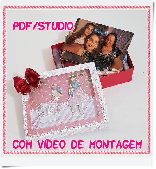 Arquivo de Corte Caixa Shaker - Dia das Mães Studio/PDF
