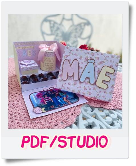 Arquivo de corte Caixa Surpresa- Dia das Mães Studio/PDF