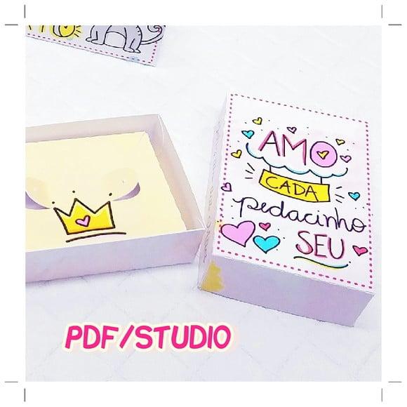 Arquivo de corte Caixas Joias Dia das Mães ***Studio/PDF