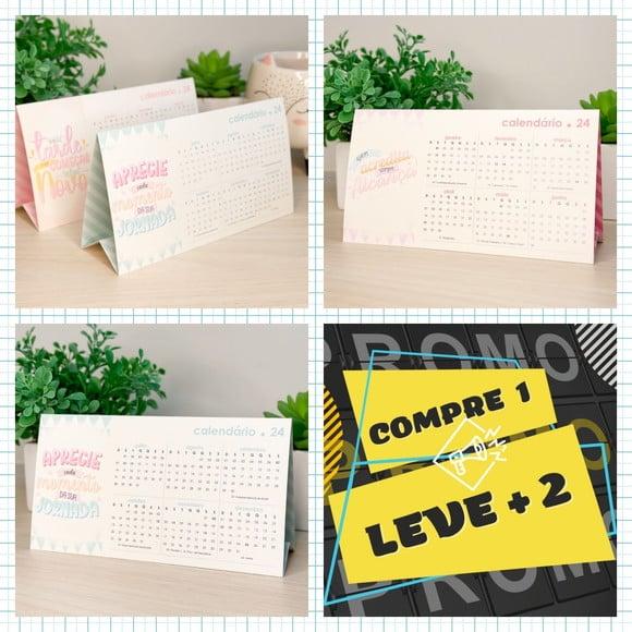 Arquivo de Corte Calendário de Mesa Display 2024 Pdf/png