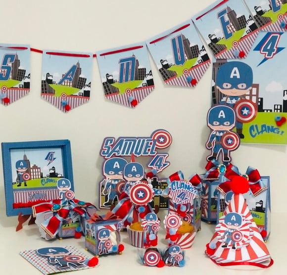 Arquivo de corte Capitão America Cute Studio/PDF/PNG
