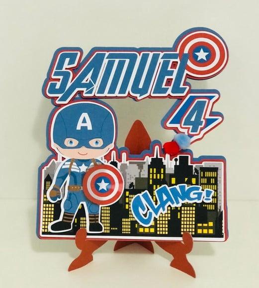 Arquivo de corte Capitão America Cute Studio/PDF/PNG