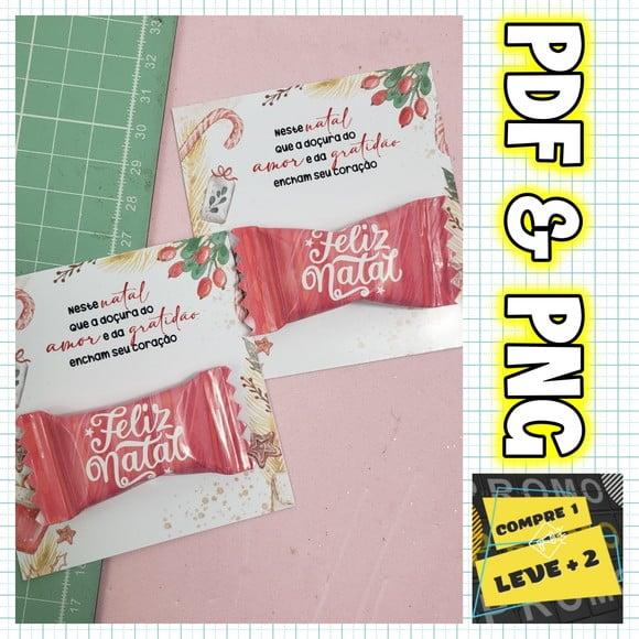 Arquivo de Corte Card + Balinhas Natal *png/pdf