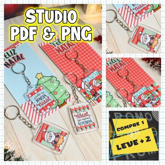 Arquivo de Corte Card + Chaveirinho Acrílico Natal