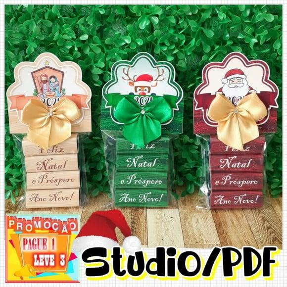 Arquivo de Corte Cartão + Lapela Bis Natal