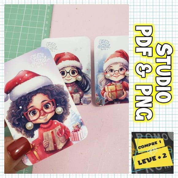 Arquivo de Corte Cartão Card para Brinco Natal