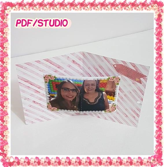 Arquivo de corte Cartão foto Dia das Mães Studio/PDF