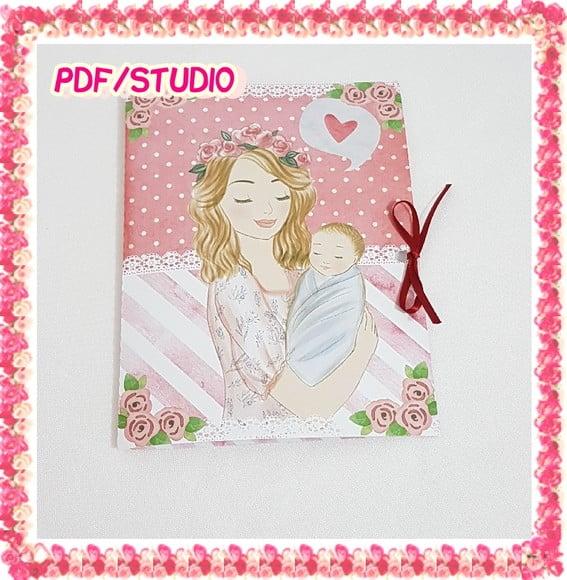 Arquivo de corte Cartão foto Dia das Mães Studio/PDF