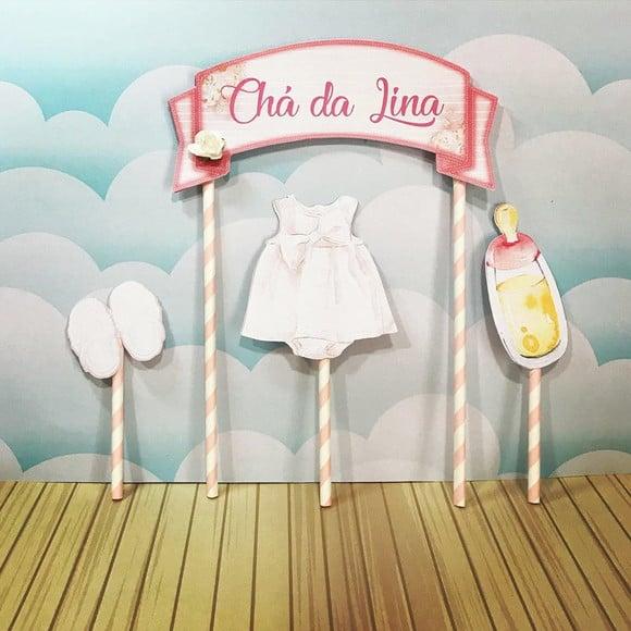 Arquivo de corte Chá de Bebe - Menina STUDIO/PDF/PNG