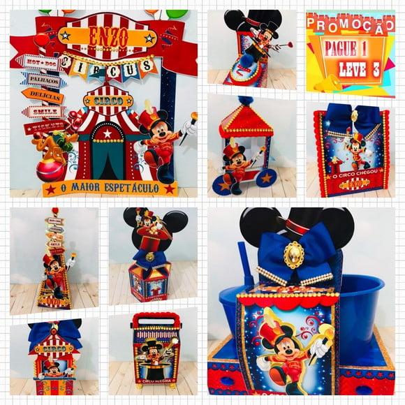 Arquivo de corte Circo do Mickey Studio/PDF