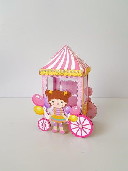 Arquivo de corte Circo rosa Studio/PDF/PNG