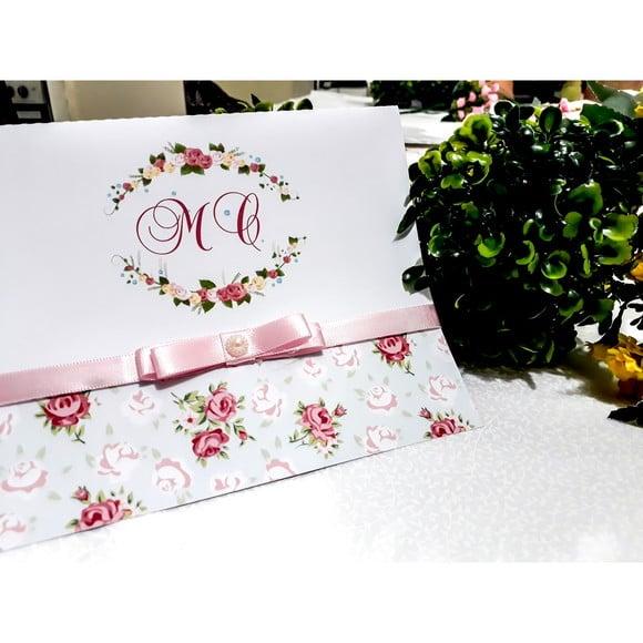 Arquivo de corte convite rosa floral Studio/PNG