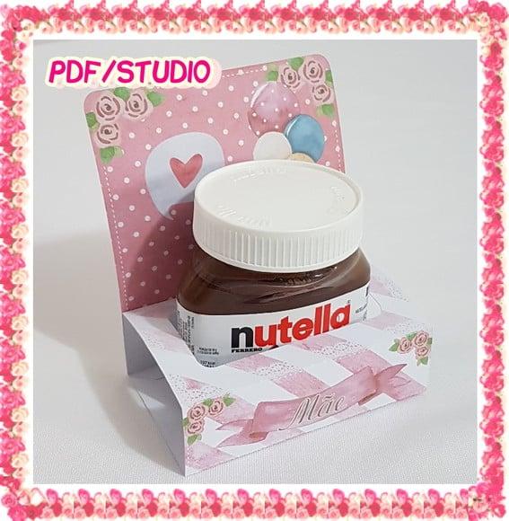 Arquivo de corte display Nutella Dia das Mães Studio/PDF