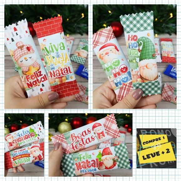 Arquivo de Corte Embalagem para Chocolate 20g Natal