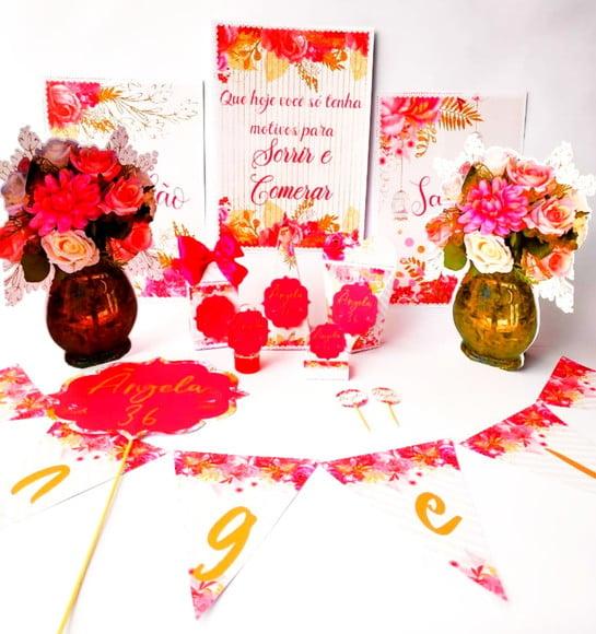 Arquivo de corte Floral Studio/PDF/PNG