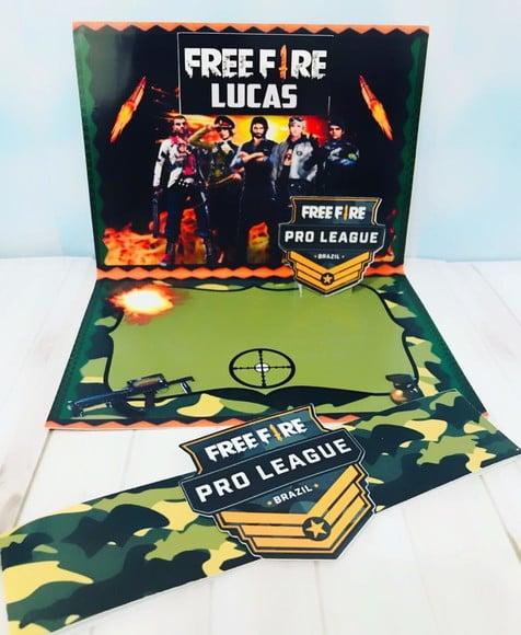 Arquivo de corte Free Fire Studio/PDF
