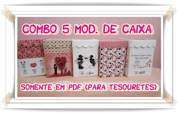 Arquivo de corte kit Caixa para presente -Dia dos Namorados
