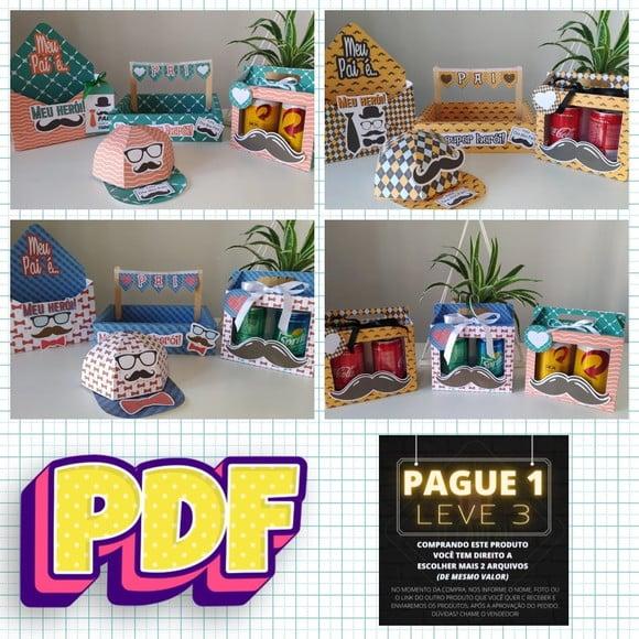 Arquivo de Corte Kit Caixas Dia dos Pais *pdf*