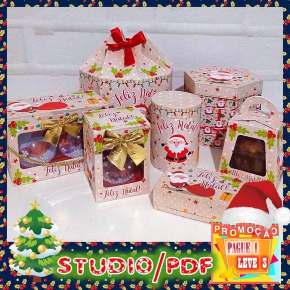 Arquivo de corte Natal Rosa *Studio/PDF*