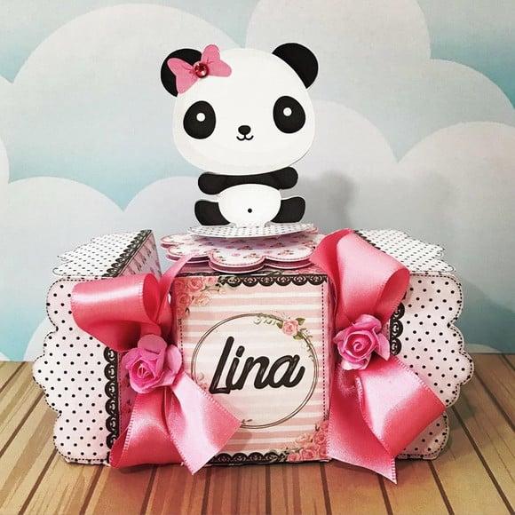 Arquivo de corte Panda menina Studio/PDF/PNG
