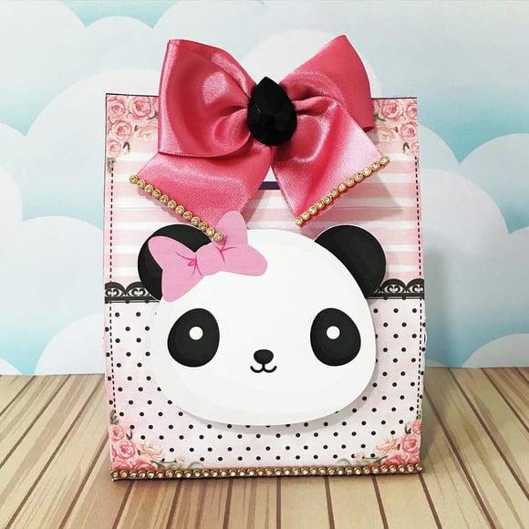 Arquivo de corte Panda menina Studio/PDF/PNG