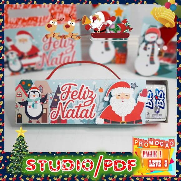 Arquivo de corte para caixa bis Natal