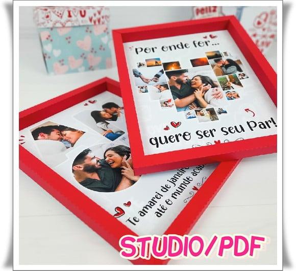 Arquivo de corte Quadros - Dia dos namorados Studio/PDF
